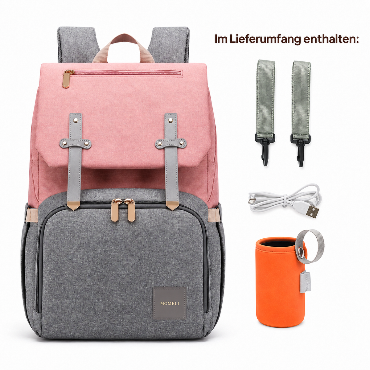 Wickeltasche Rucksack - NORA