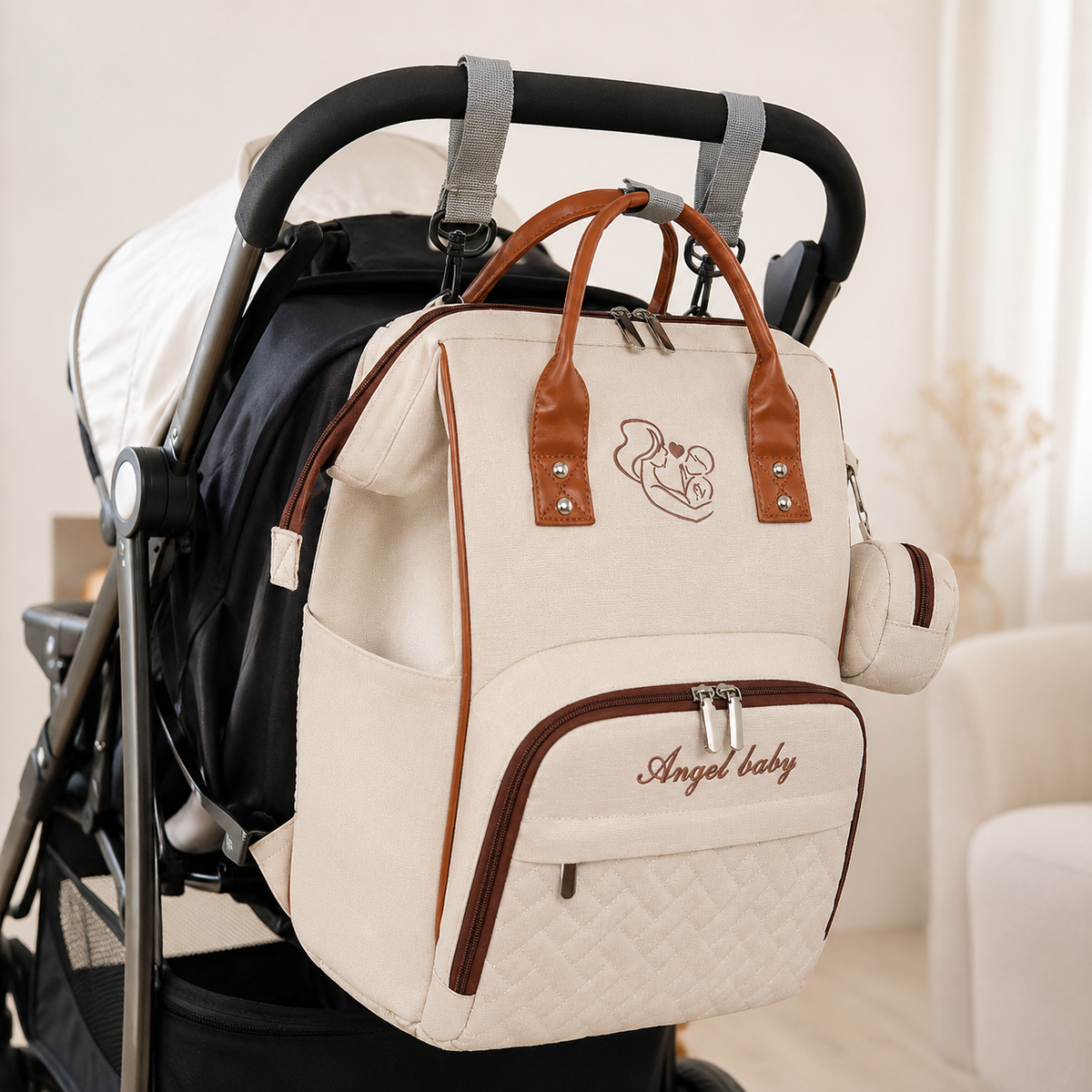 Wickeltasche Rucksack - ANGEL