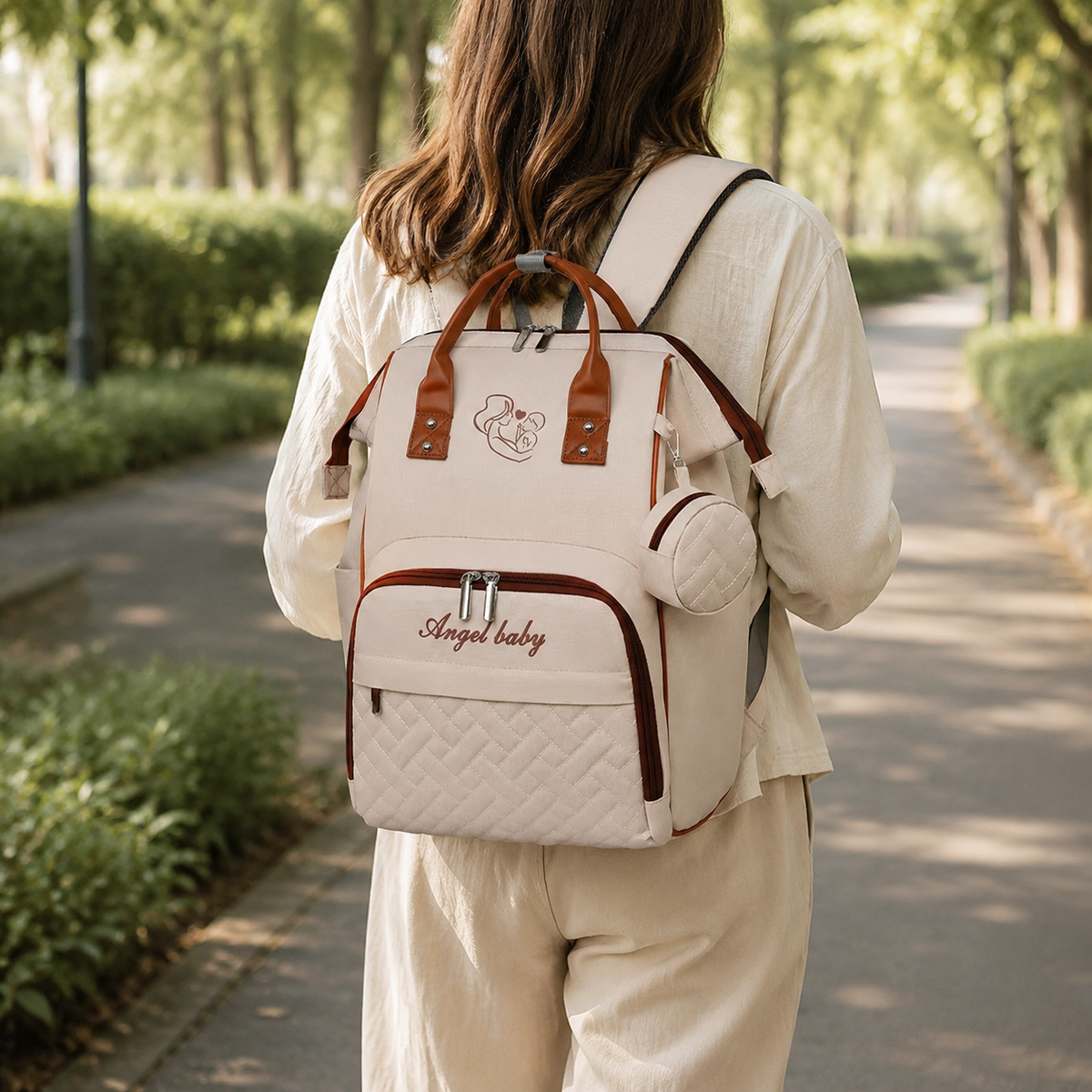 Wickeltasche Rucksack - ANGEL