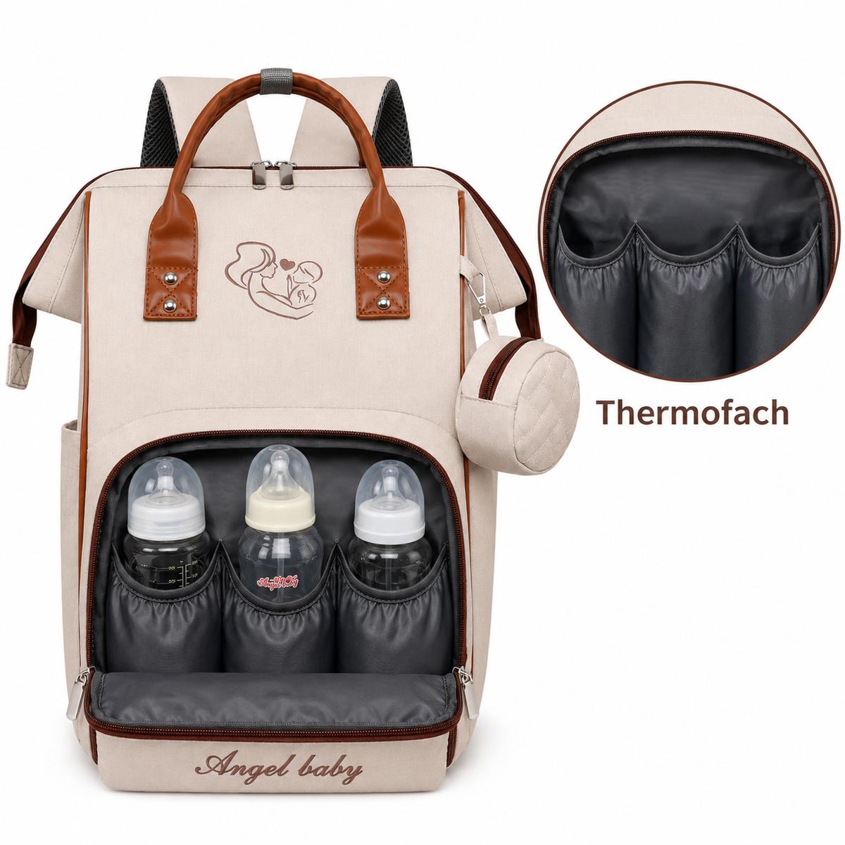 Wickeltasche Rucksack - ANGEL